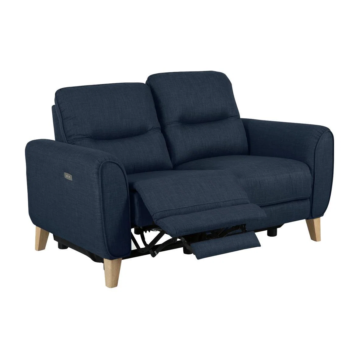 Habitat Tommy 2 Seater Fabric Recliner Sofa - Navy – image 1