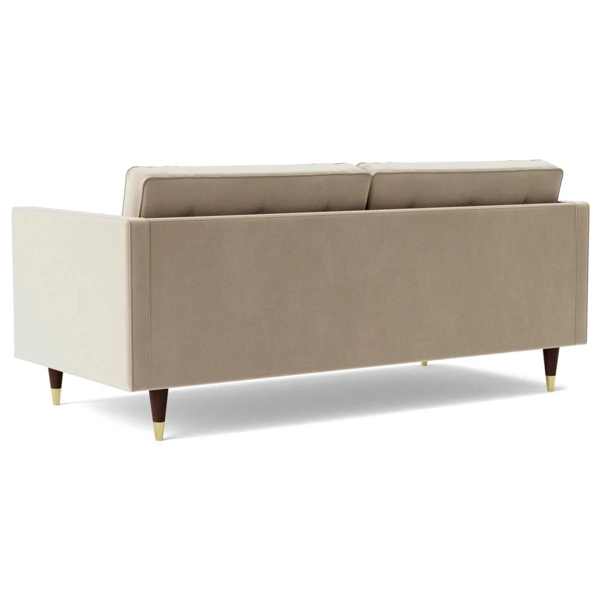 Swoon Porto Velvet 2 Seater Sofa - Taupe – image 6
