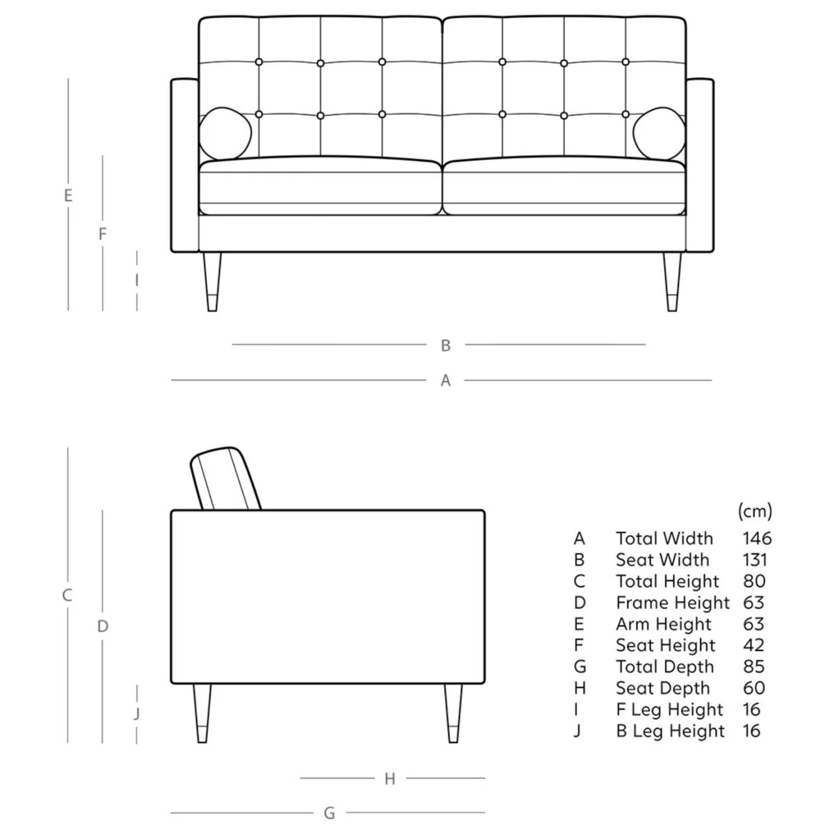 Swoon Porto Velvet 2 Seater Sofa - Taupe – image 8