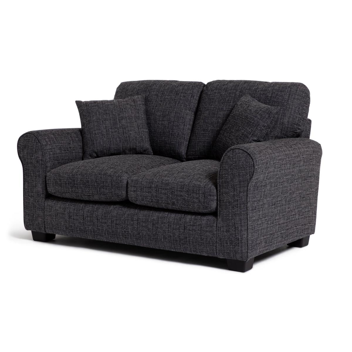 Habitat Lisbon 2 Seater Fabric Sofa - Charcoal – image 3