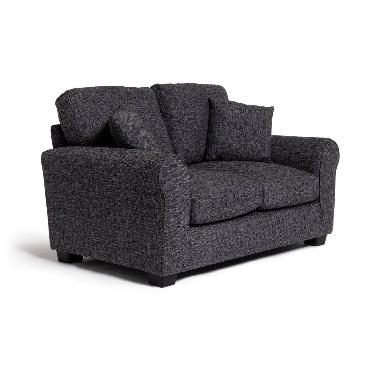 Habitat Lisbon 2 Seater Fabric Sofa - Charcoal – image 5