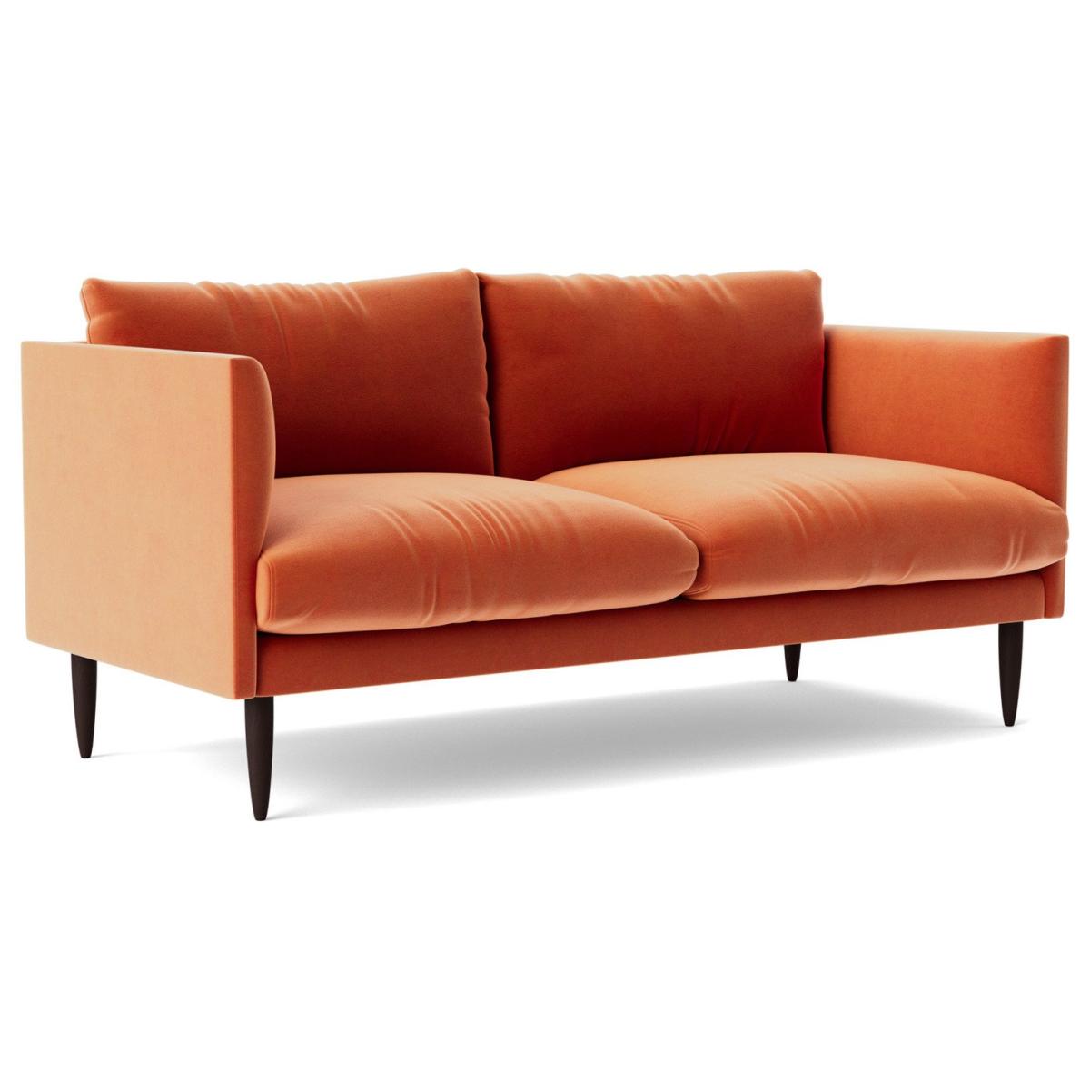 Swoon Luna Velvet 2 Seater Sofa - Burnt Orange – image 7