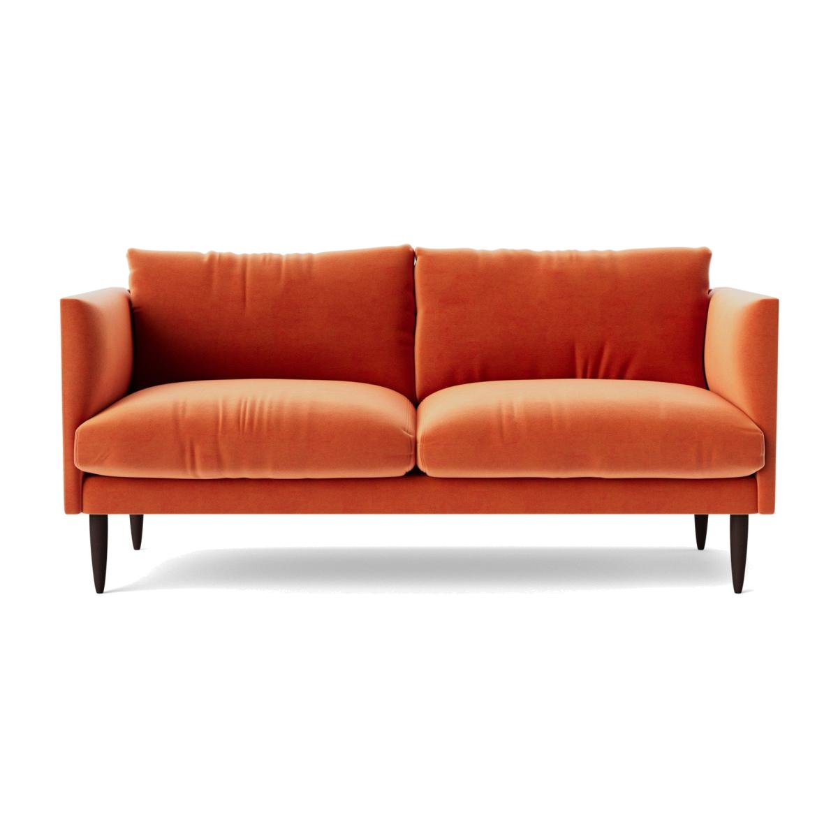 Swoon Luna Velvet 2 Seater Sofa - Burnt Orange – image 1