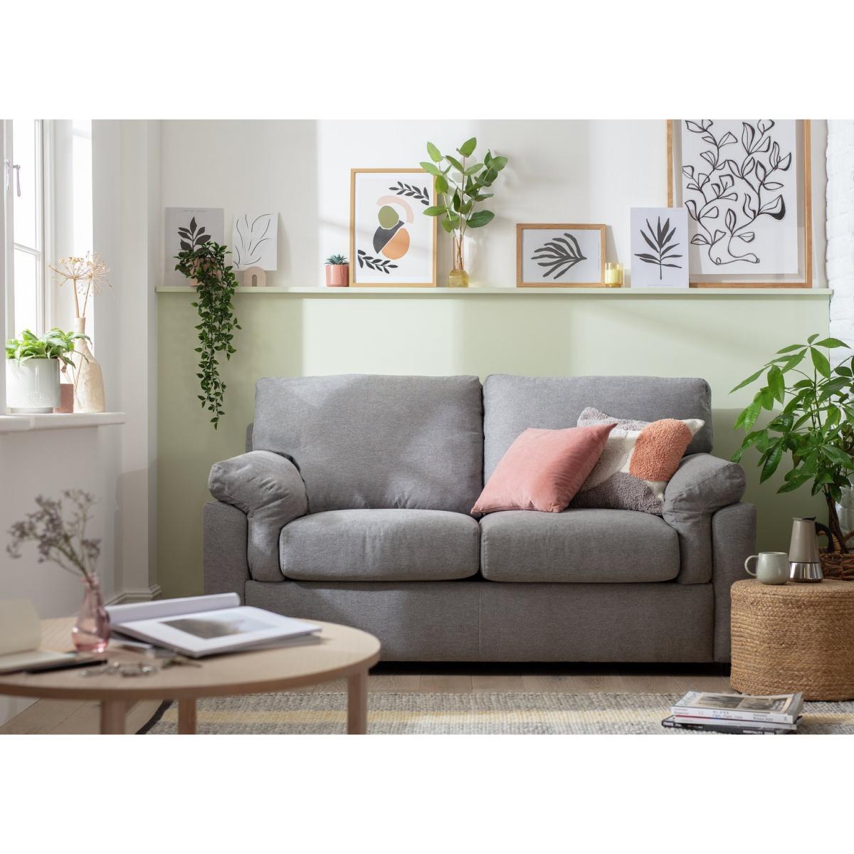 Habitat Florence 2 Seater Fabric Sofa - Grey – image 3