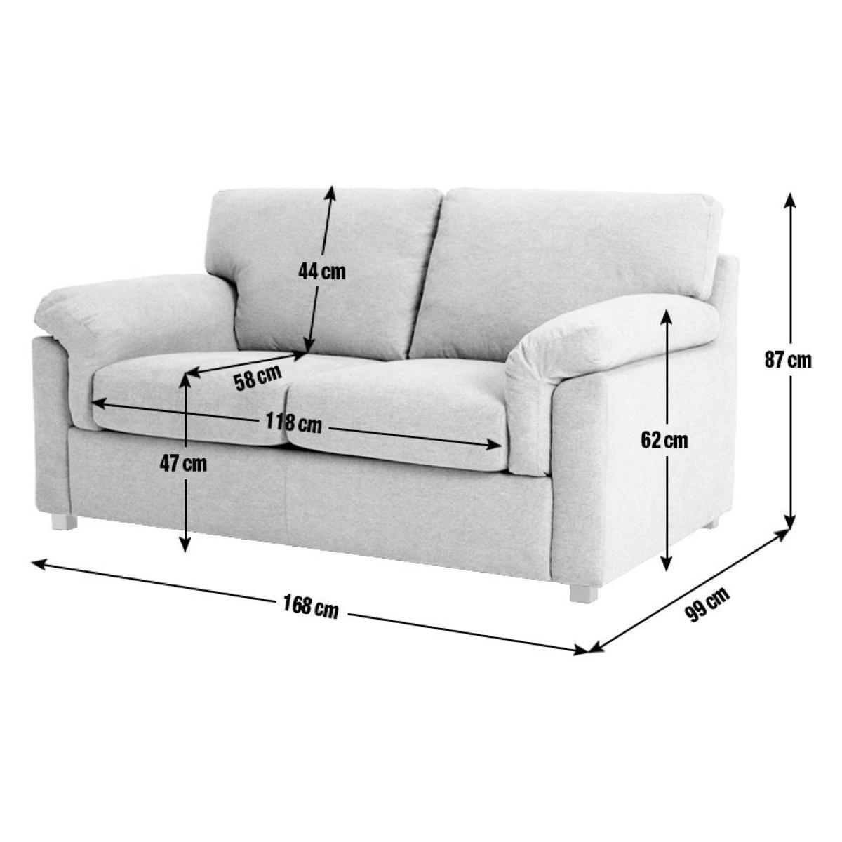Habitat Florence 2 Seater Fabric Sofa - Grey – image 4