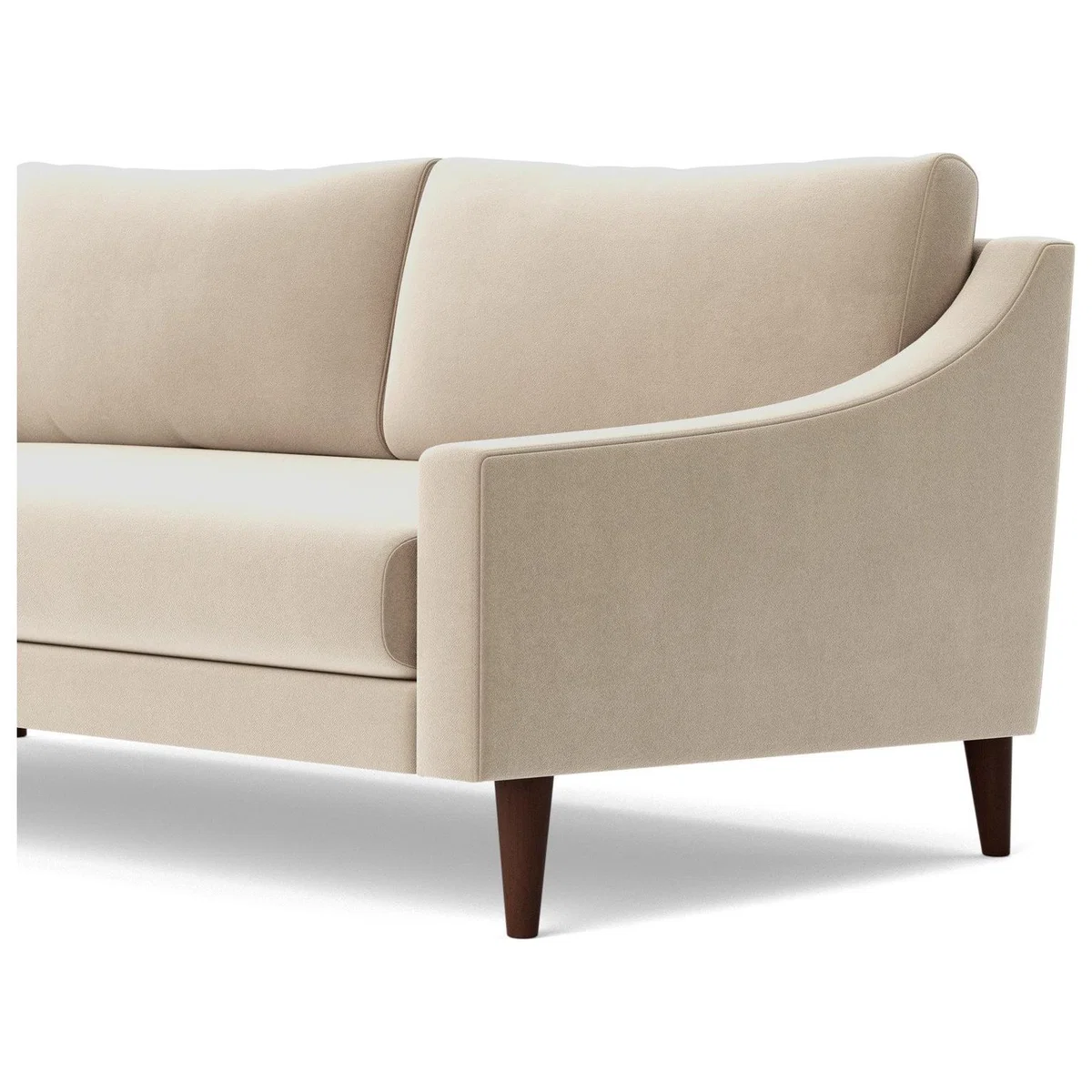 Swoon Turin Velvet 2 Seater Sofa - Taupe – image 5
