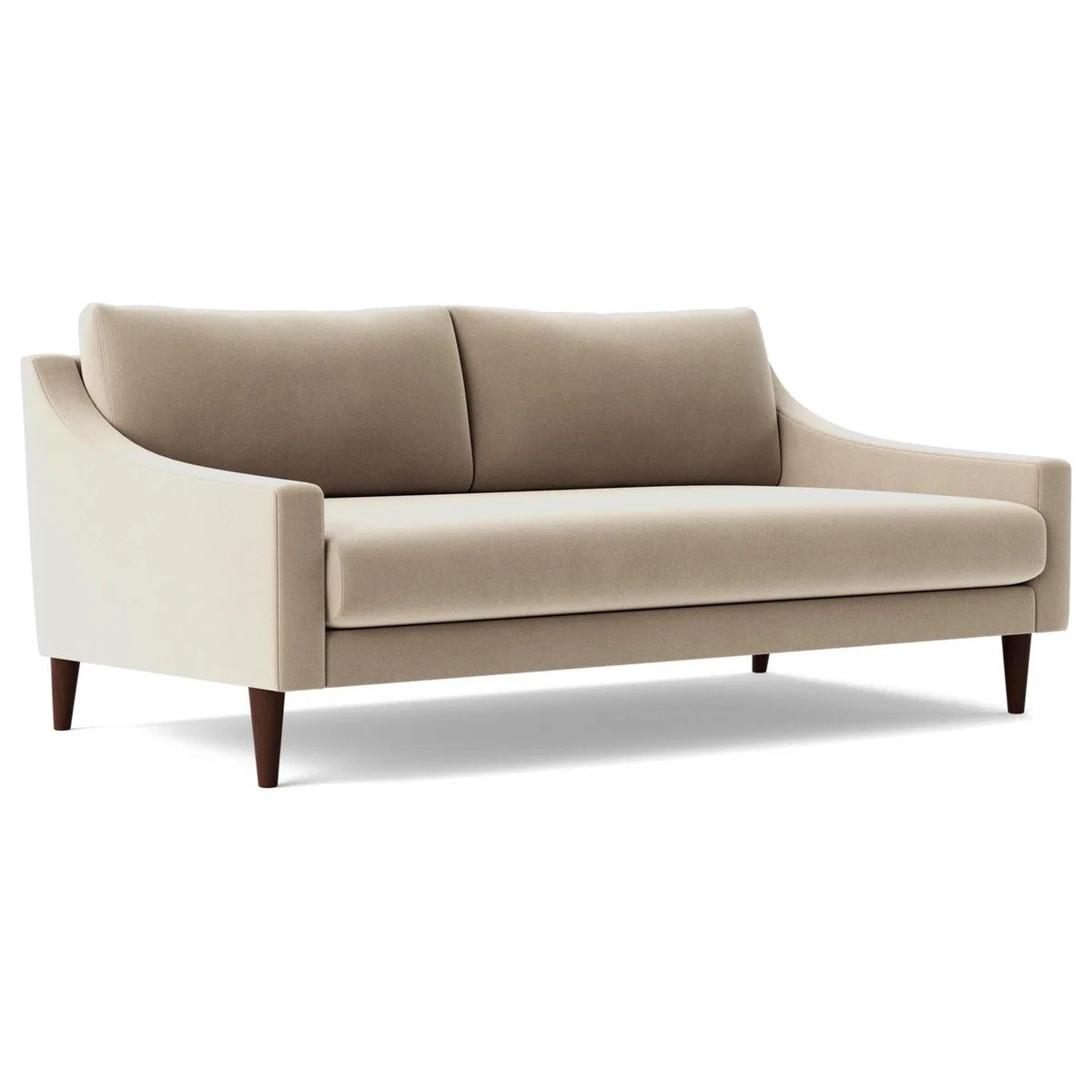 Swoon Turin Velvet 2 Seater Sofa - Taupe – image 7