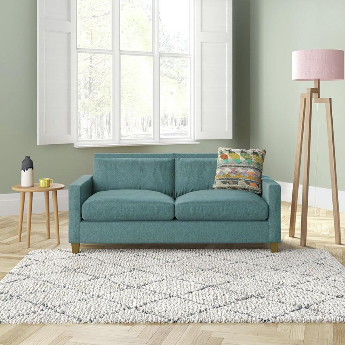 Habitat Chester 2 Seater Velvet Sofa - Emerald Green – image 2