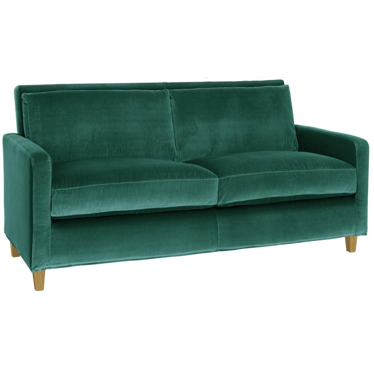 Habitat Chester 2 Seater Velvet Sofa - Emerald Green – image 6