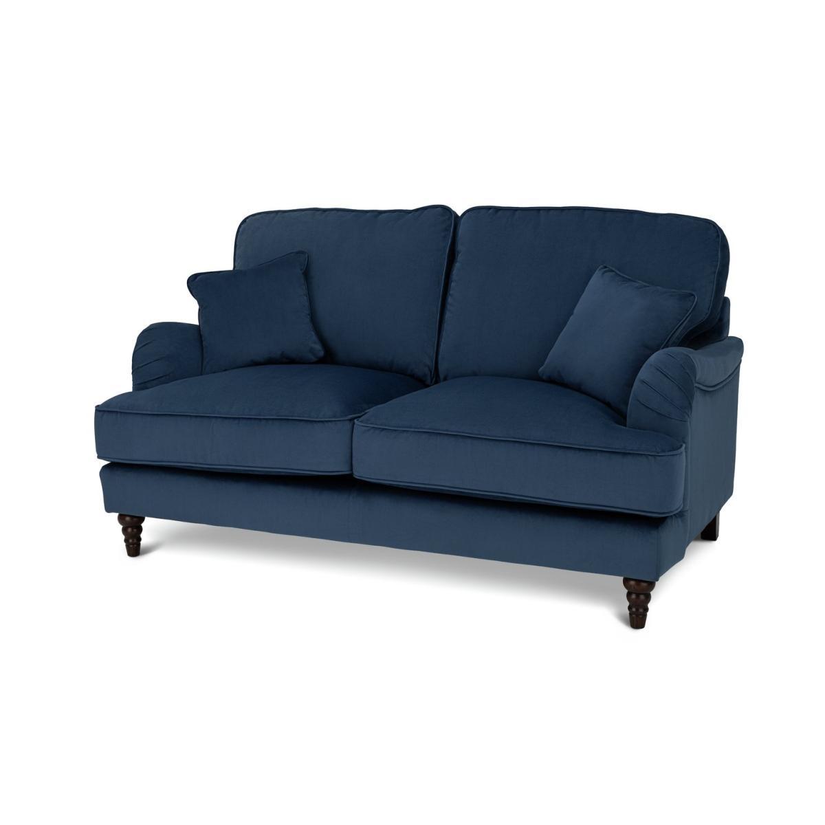 Habitat Matilda 2 Seater Velvet Sofa - Blue – image 3