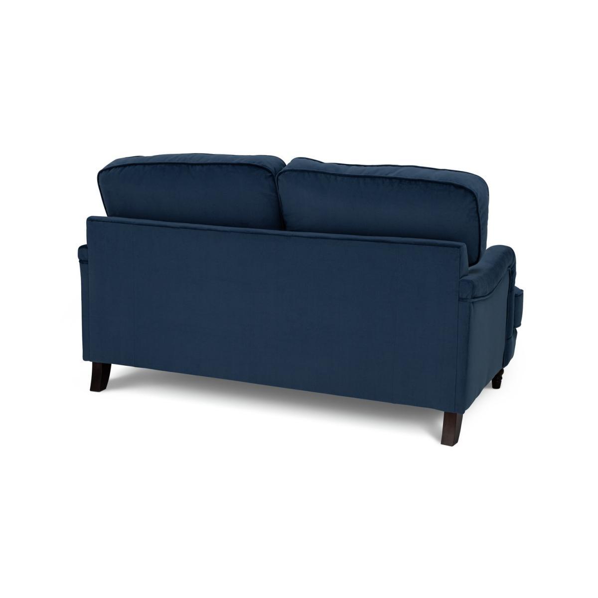 Habitat Matilda 2 Seater Velvet Sofa - Blue – image 4