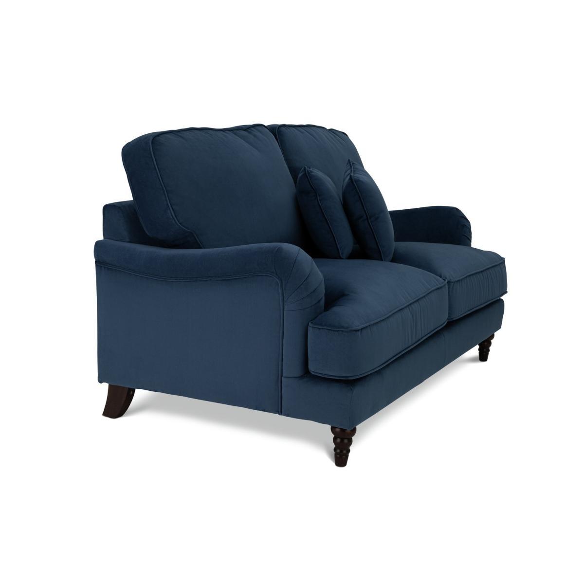 Habitat Matilda 2 Seater Velvet Sofa - Blue – image 5