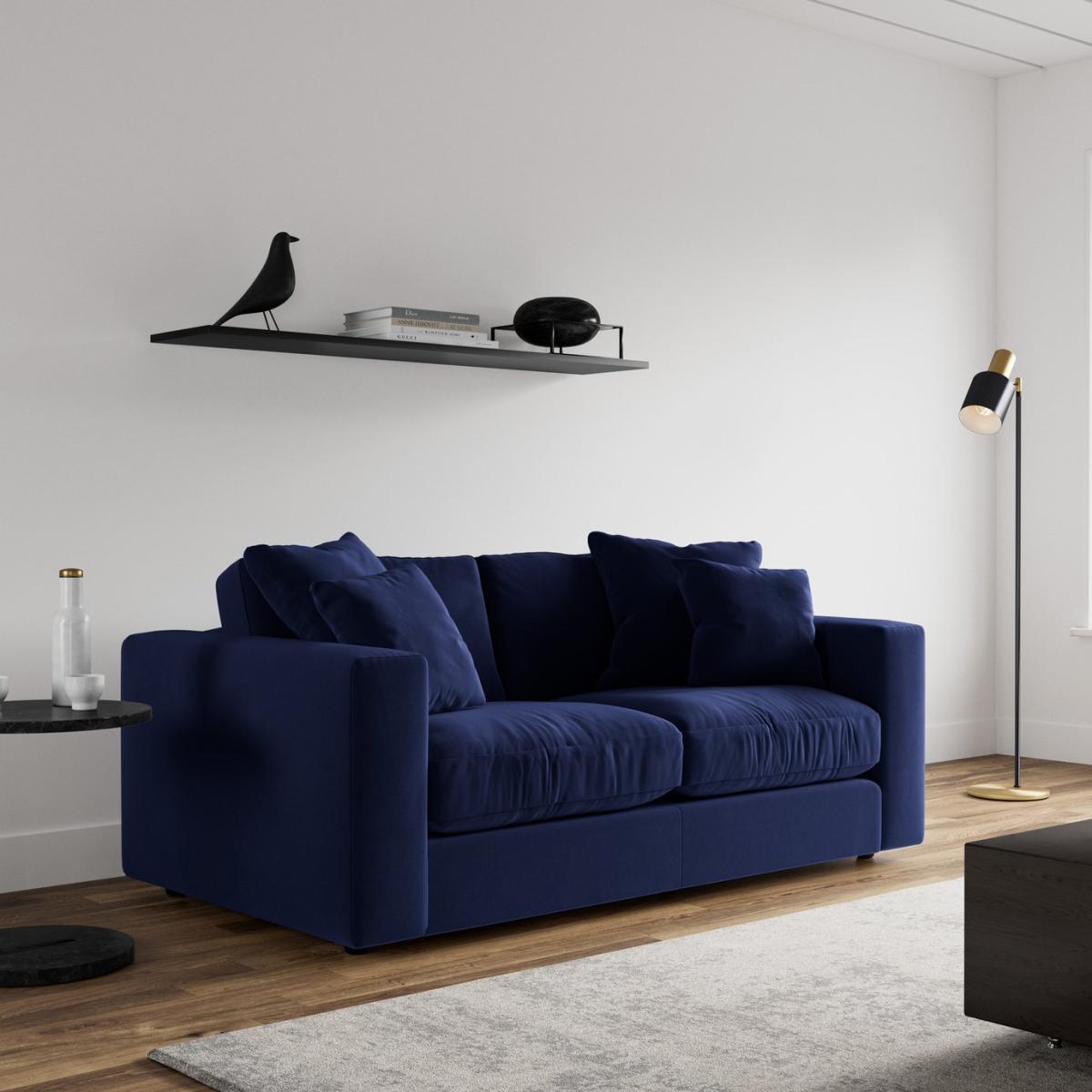 Swoon Althaea Velvet 2 Seater Sofa - Ink Blue – image 3
