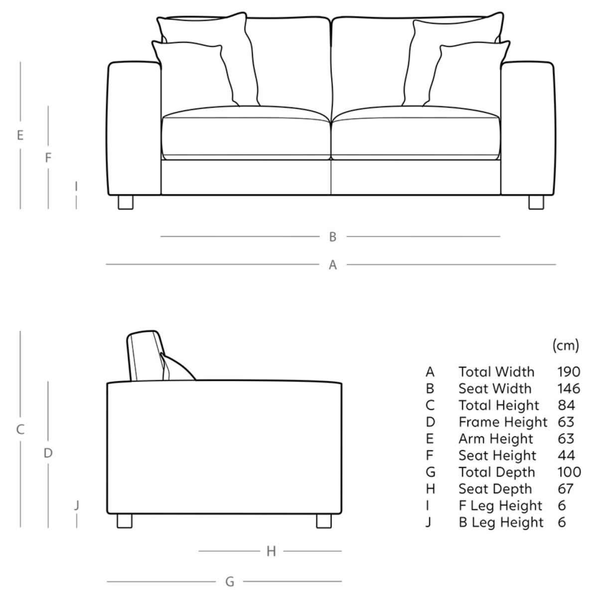 Swoon Althaea Velvet 2 Seater Sofa - Ink Blue – image 8