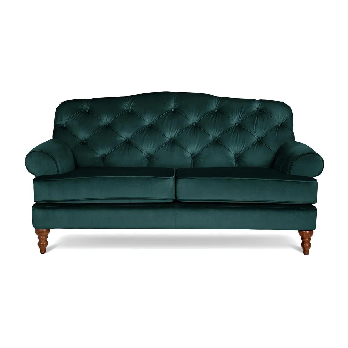 Habitat Valerie 2 Seater Velvet Sofa - Peacock – image 1