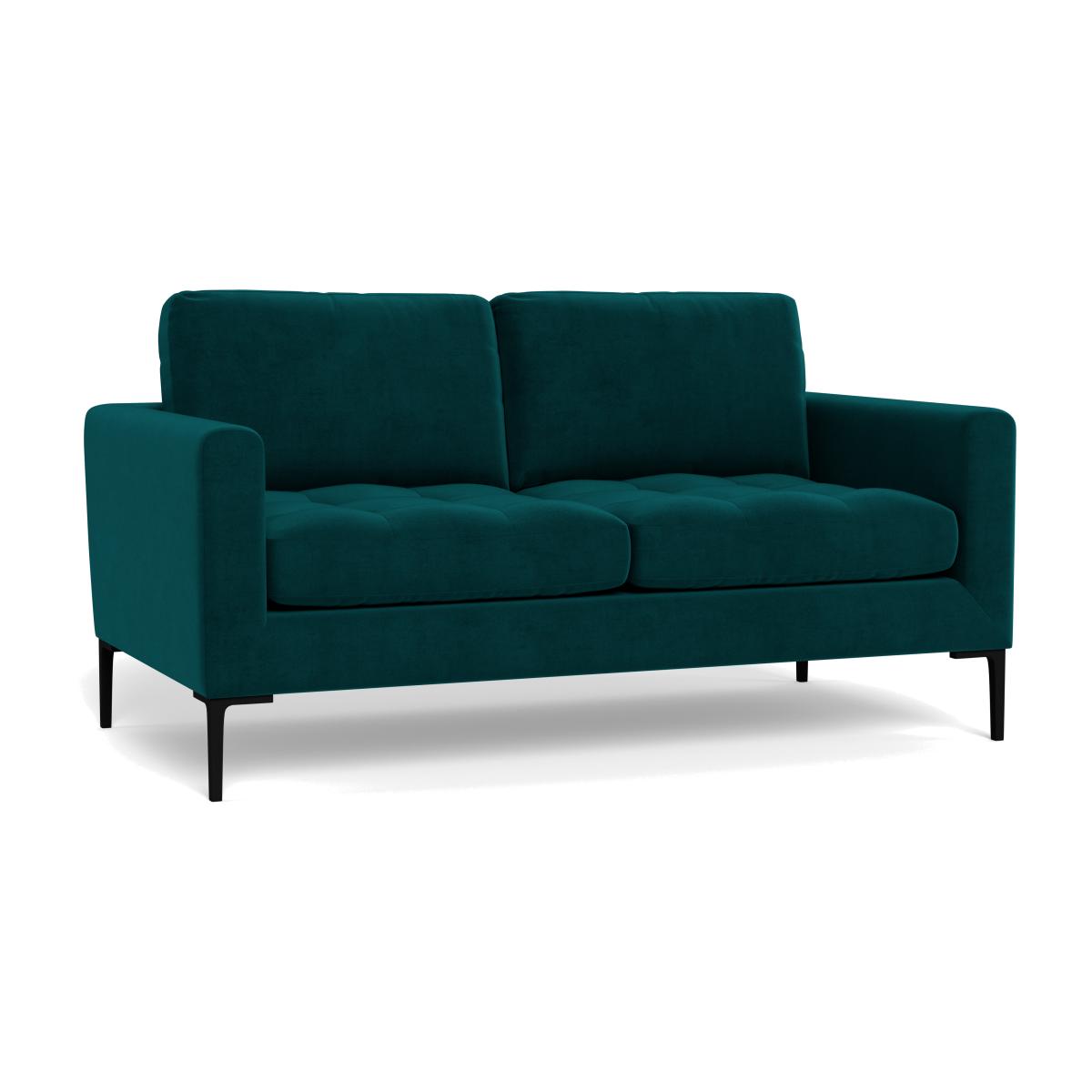Heal's Eton 2 Seater Sofa Texture Soot Brass Feet – image 1