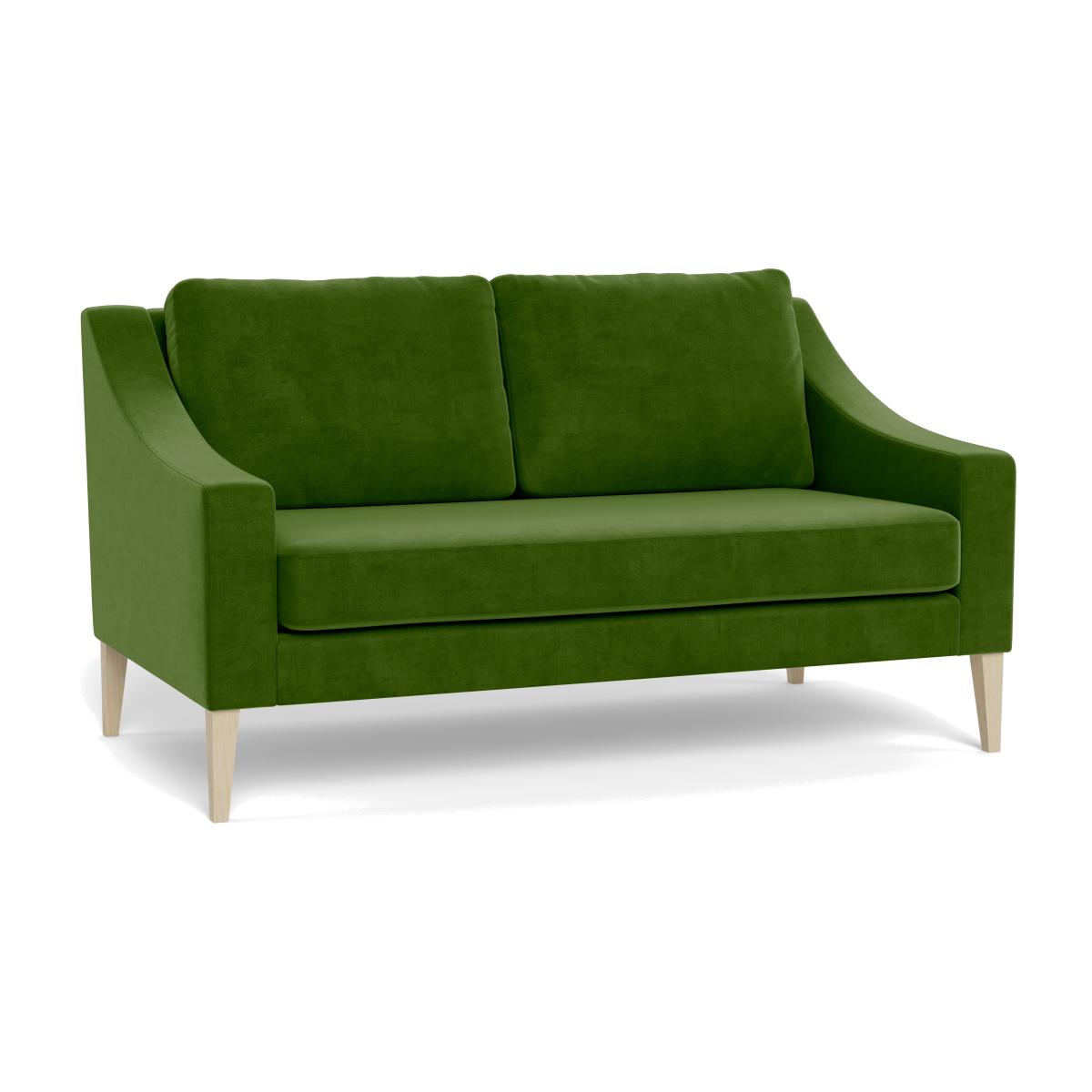 Heal's Richmond 2 Seater Sofa Smart Luxe Velvet Grass Black Feet – image 1