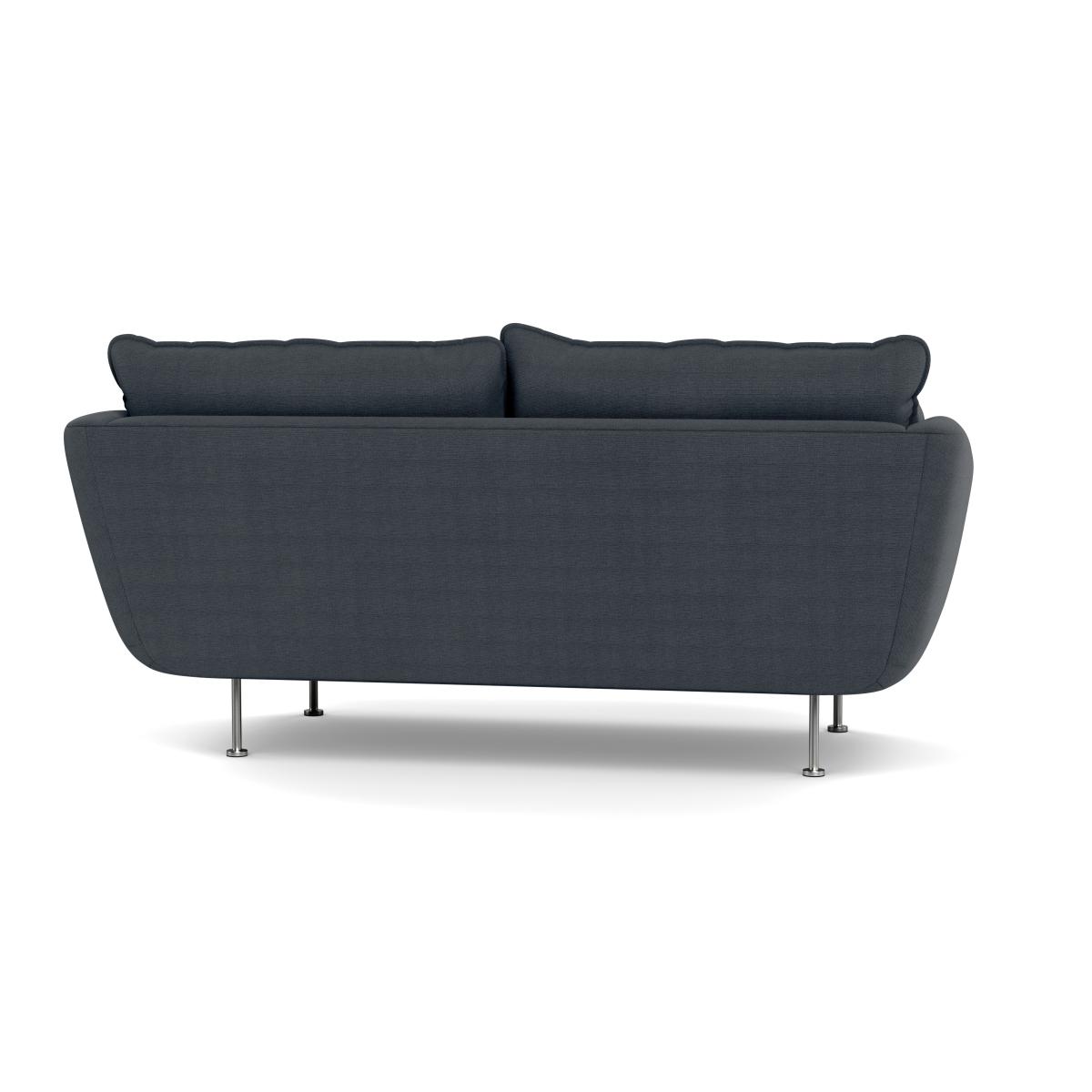 Heal's Allora 2 Seater Sofa Linen Dark Grey Black Feet – image 6