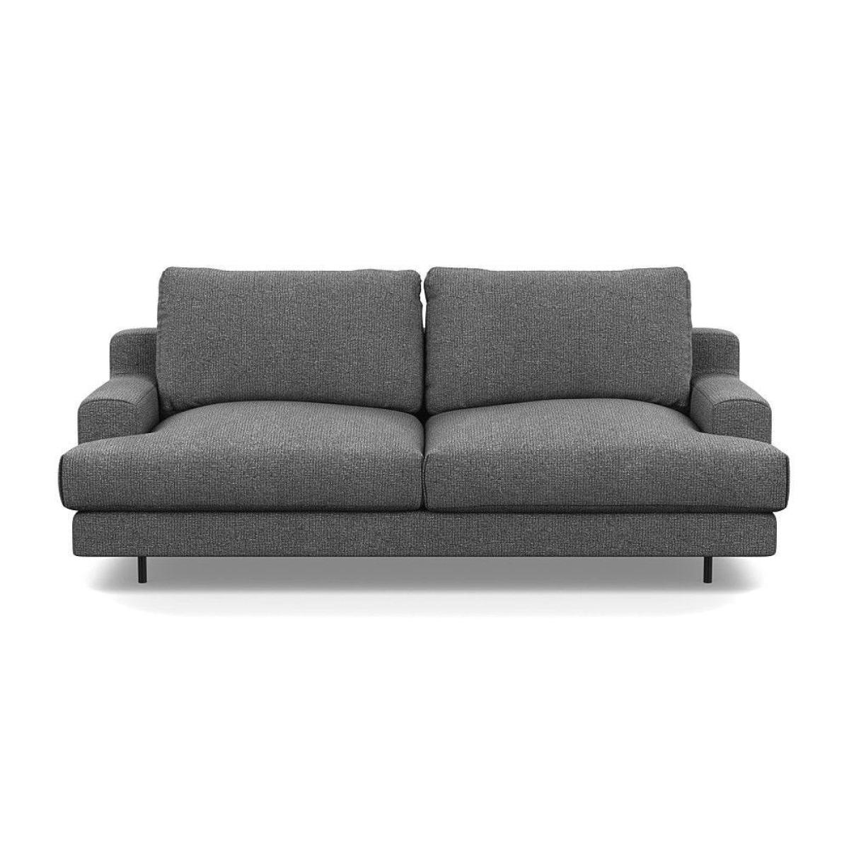 Heal's Orso 2 Seater Sofa Broad Weave Tin Black Feet - Heal's UK Furniture – image 2
