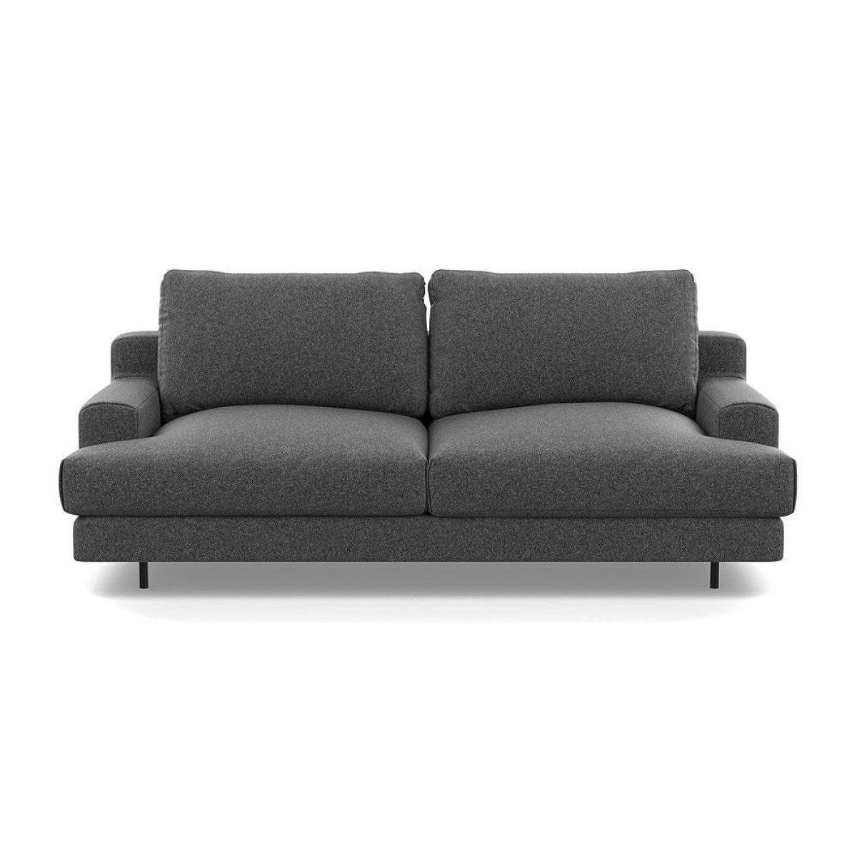 Heal's Orso 2 Seater Sofa Broad Weave Tin Black Feet - Heal's UK Furniture – image 19