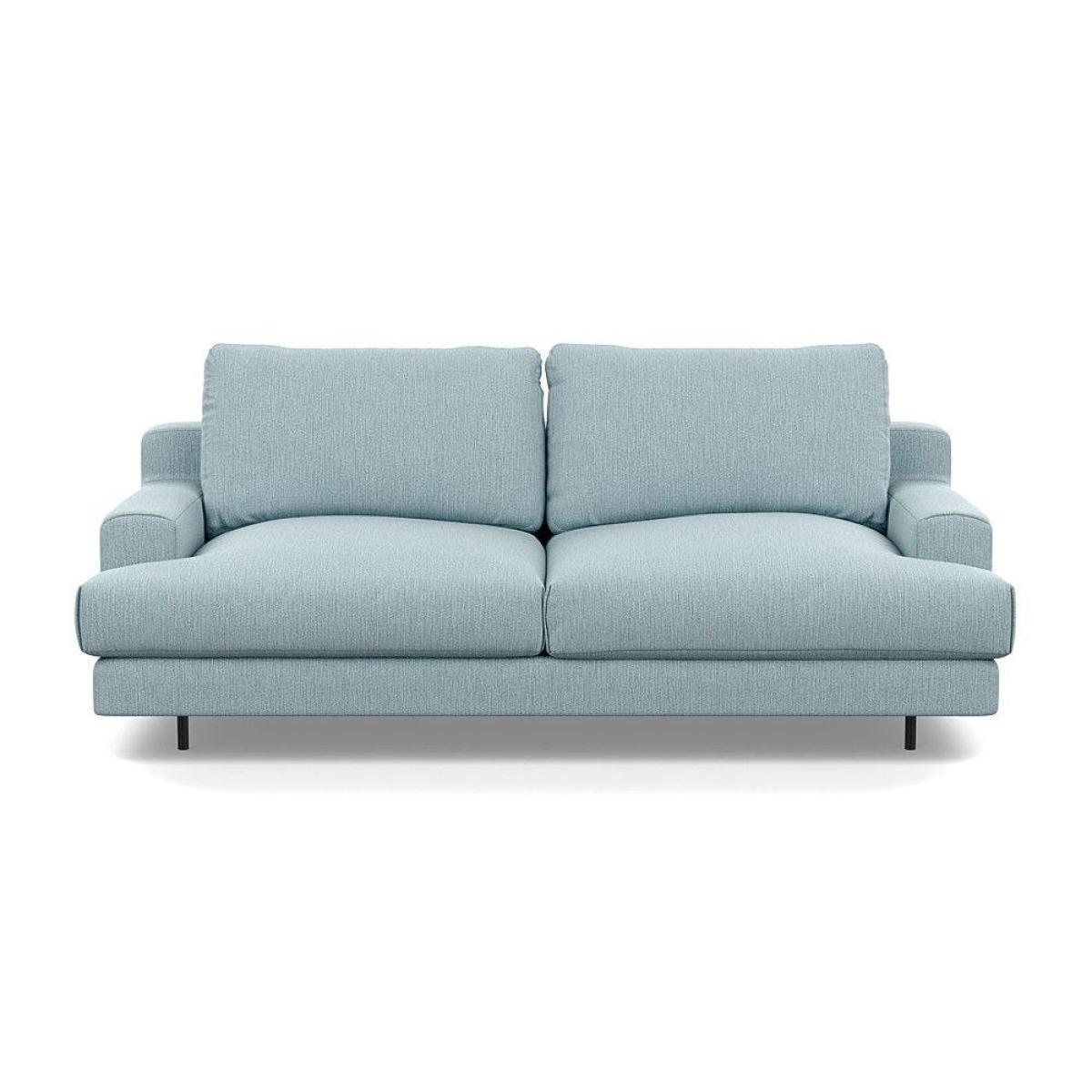 Heal's Orso 2 Seater Sofa Broad Weave Tin Black Feet - Heal's UK Furniture – image 3