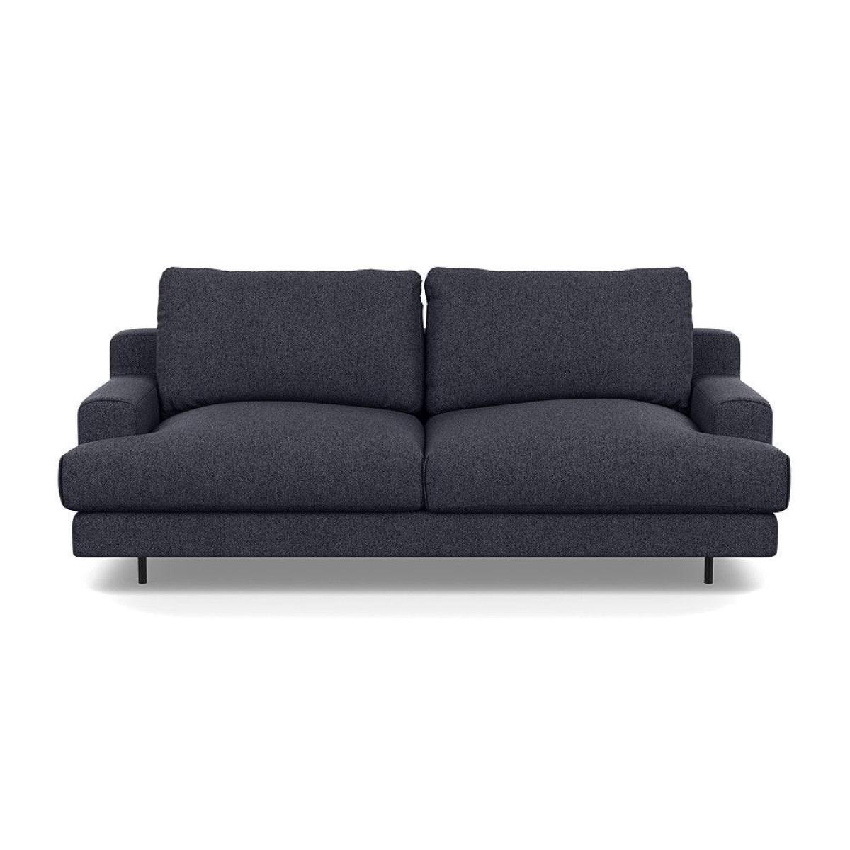 Heal's Orso 2 Seater Sofa Broad Weave Tin Black Feet - Heal's UK Furniture – image 22