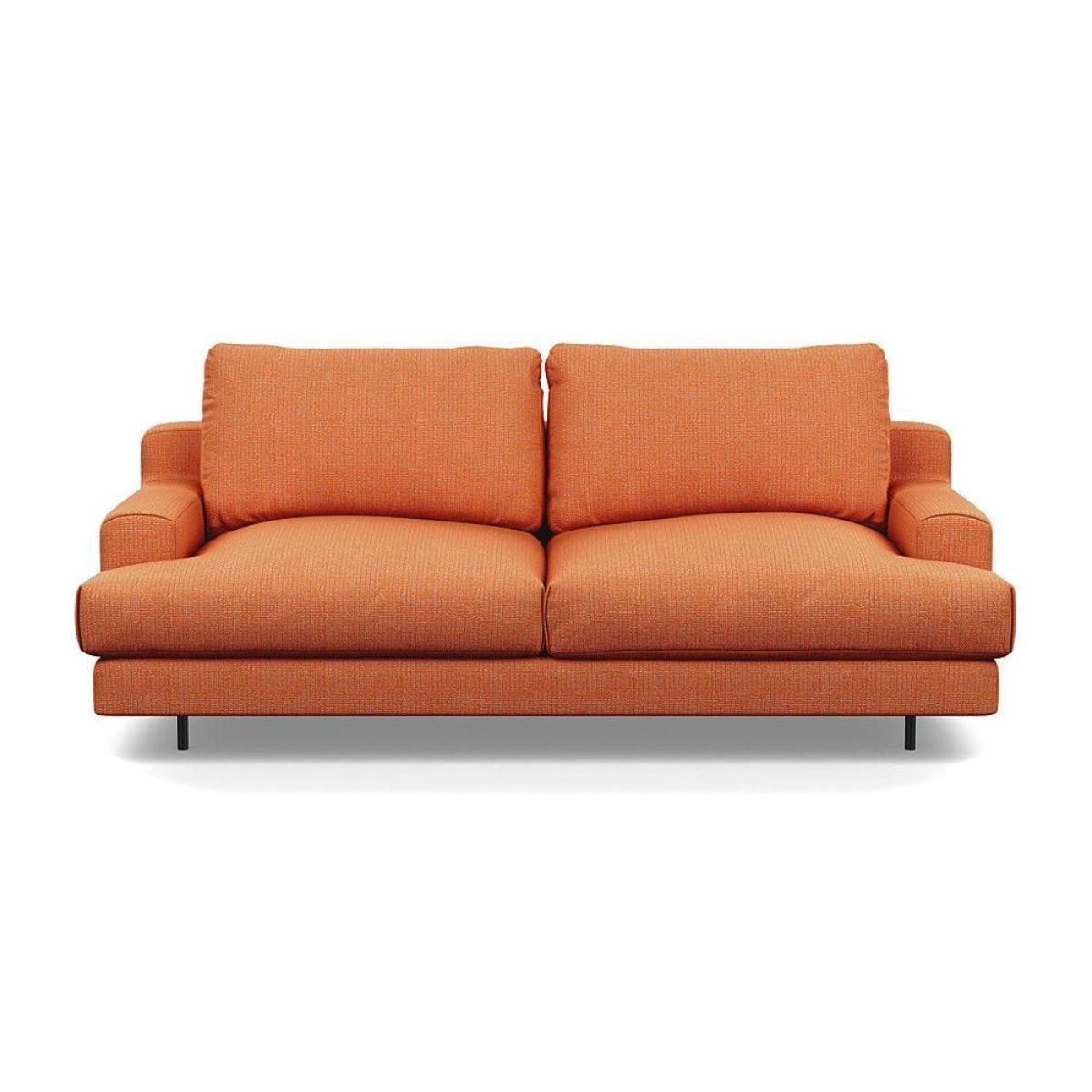 Heal's Orso 2 Seater Sofa Broad Weave Tin Black Feet - Heal's UK Furniture – image 33