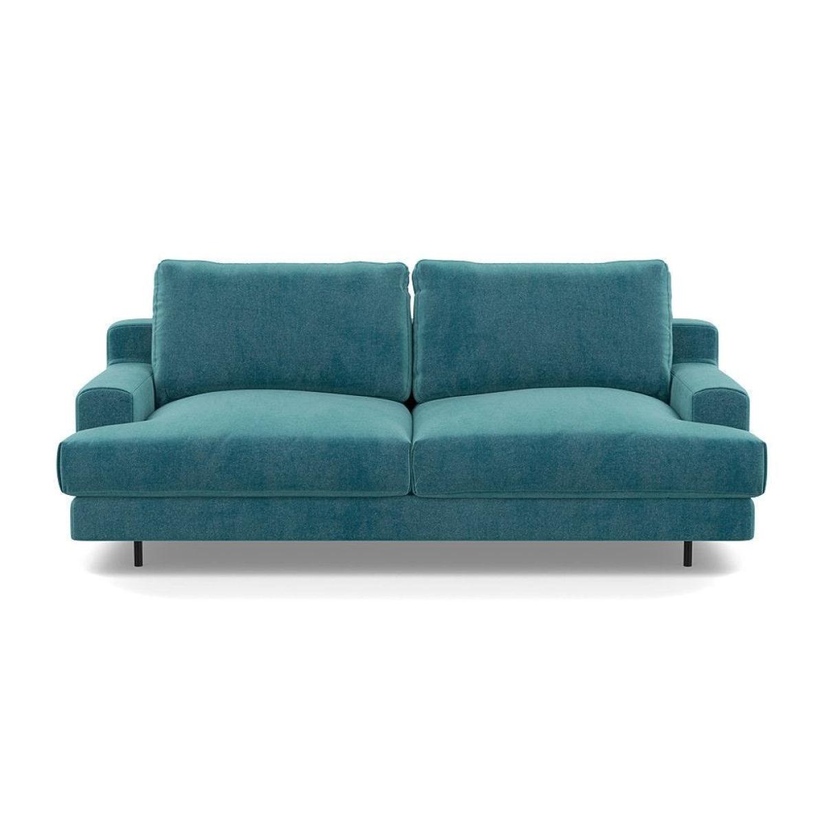 Heal's Orso 2 Seater Sofa Broad Weave Tin Black Feet - Heal's UK Furniture – image 5