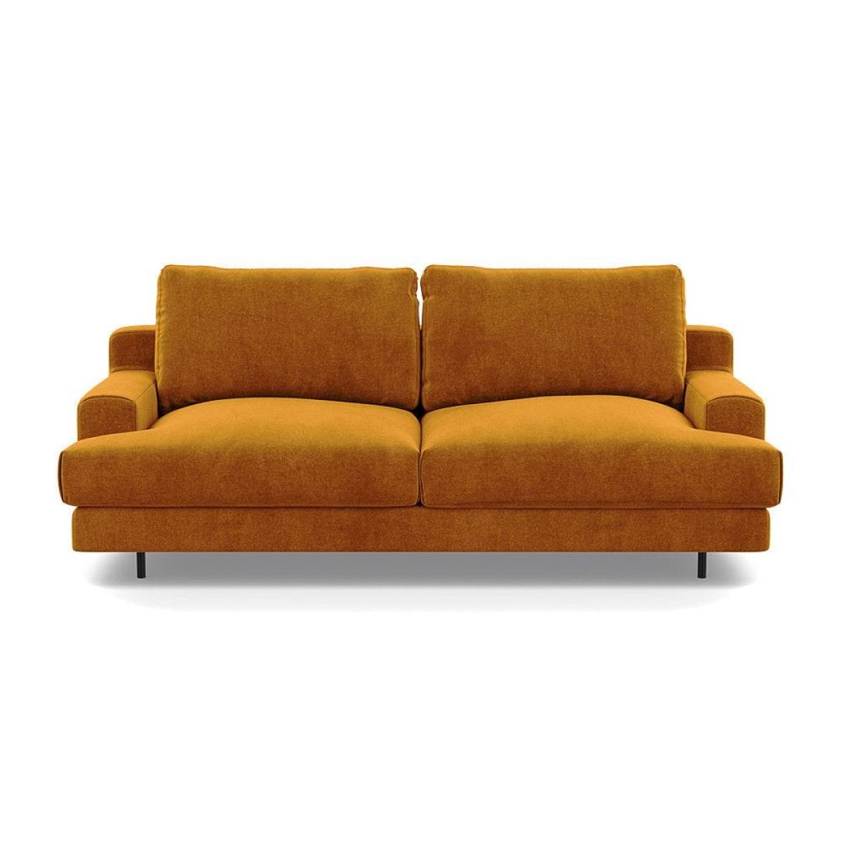 Heal's Orso 2 Seater Sofa Broad Weave Tin Black Feet - Heal's UK Furniture – image 46