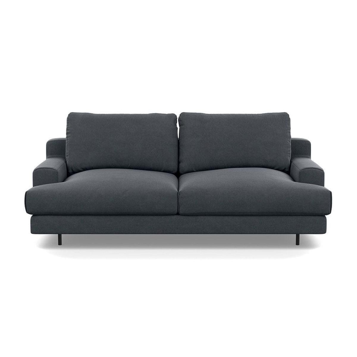 Heal's Orso 2 Seater Sofa Broad Weave Tin Black Feet - Heal's UK Furniture – image 48