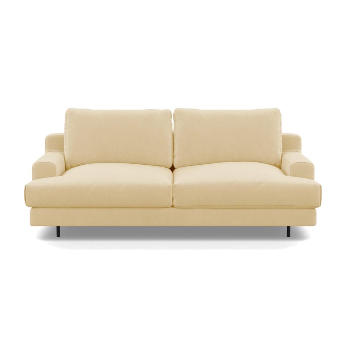 Heal's Orso 2 Seater Sofa Broad Weave Tin Black Feet - Heal's UK Furniture – image 1