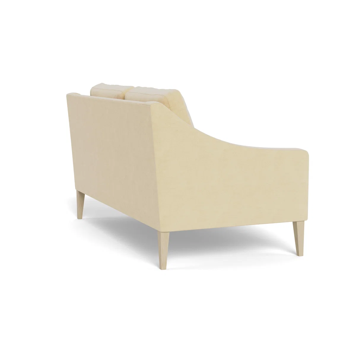 Heal's Richmond 2 Seater Sofa Smart Luxe Velvet Biscuit Black Feet – image 5