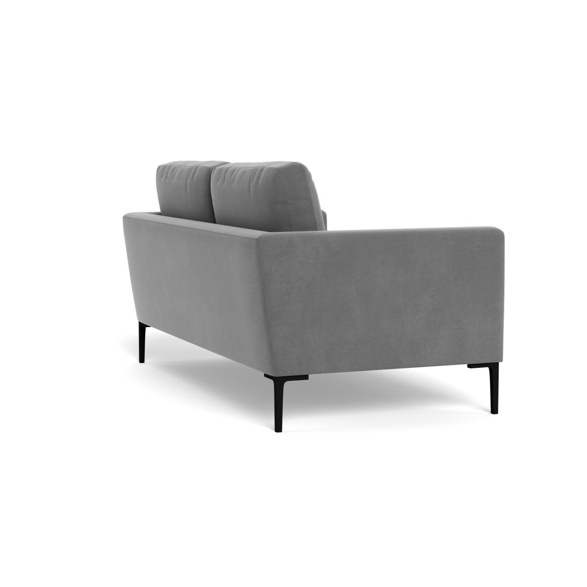 Heal's Eton 2 Seater Sofa Smart Velvet Mercury Black Feet - Heal's UK Furniture – image 4