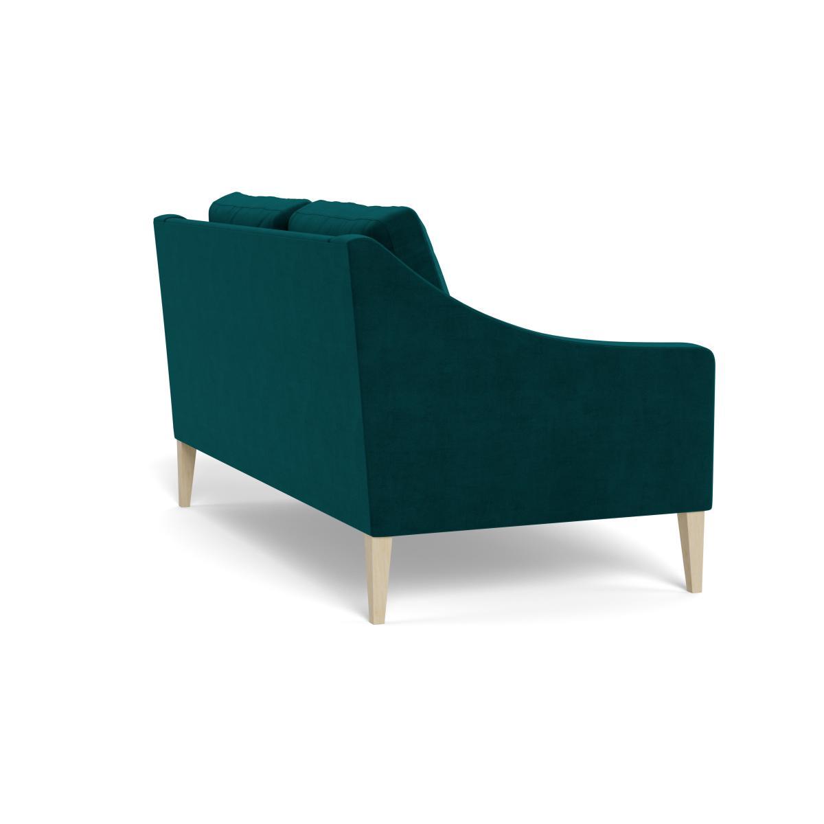Heal's Richmond 2 Seater Sofa Smart Luxe Velvet Ocean Tinted Ash Feet - Heal's UK Furniture – image 4