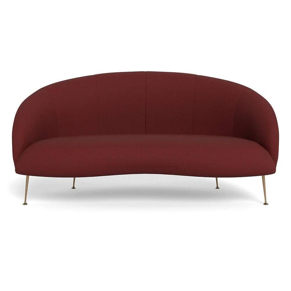 Heal's Bloomsbury 2 Seater Sofa Boucle Steel Brass Feet – image 39