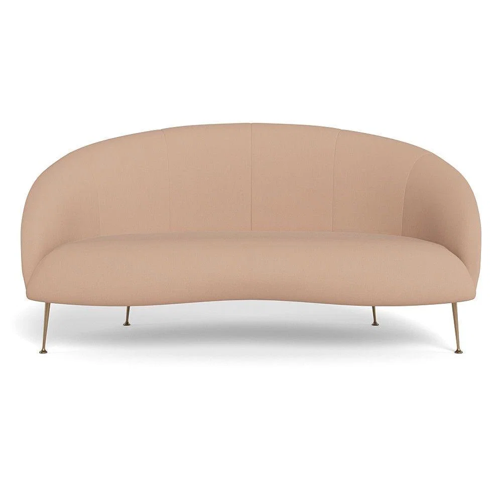 Heal's Bloomsbury 2 Seater Sofa Boucle Steel Brass Feet – image 55