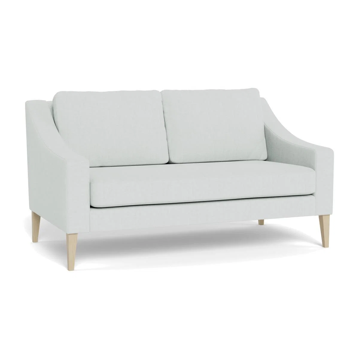 Heal's Richmond 2 Seater Sofa Textured Boucle Indigo Black Feet - Heal's UK Furniture – image 1