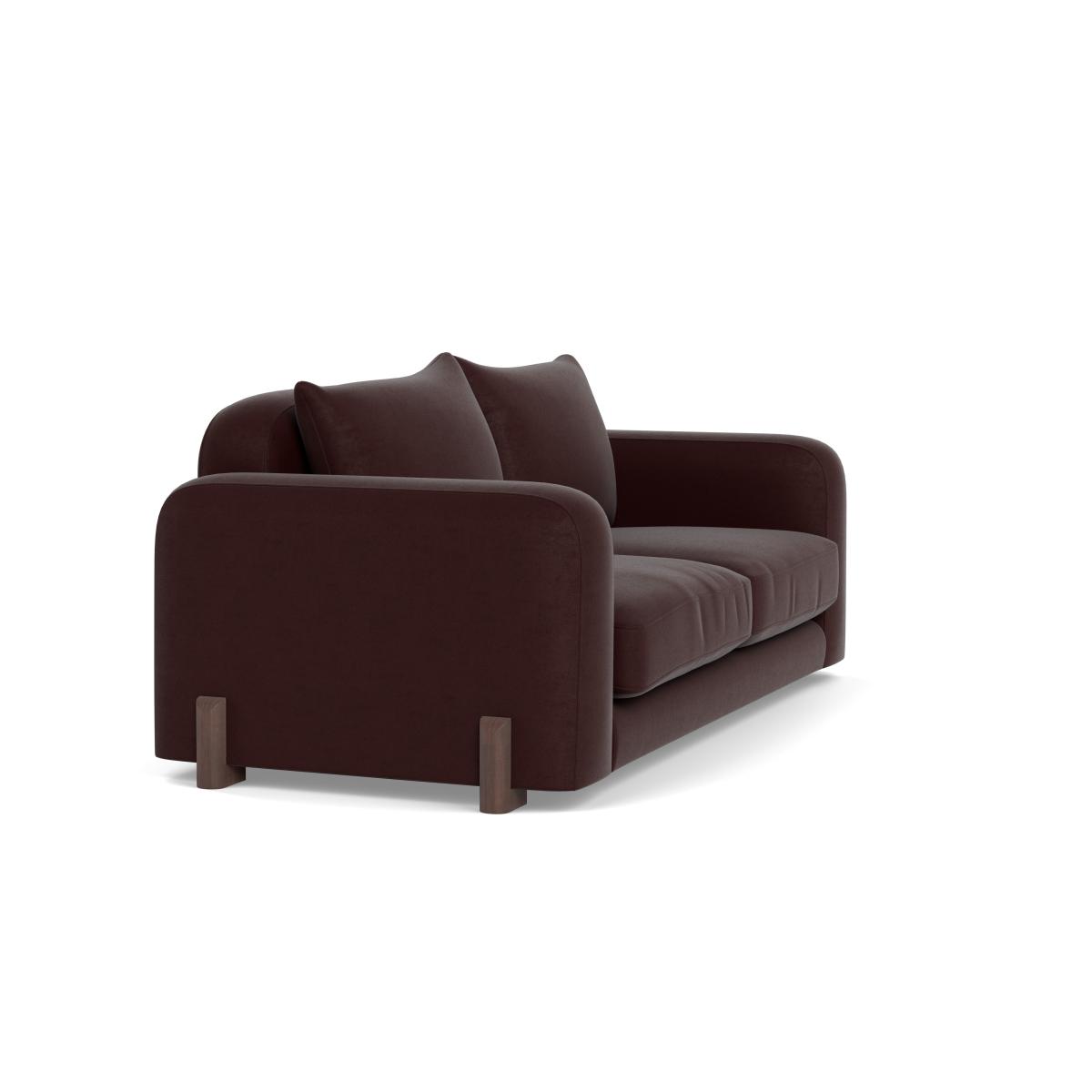 Heal's Nuvola 2 Seater Sofa Smart Luxe Velvet Acorn Black Painted Feet – image 3