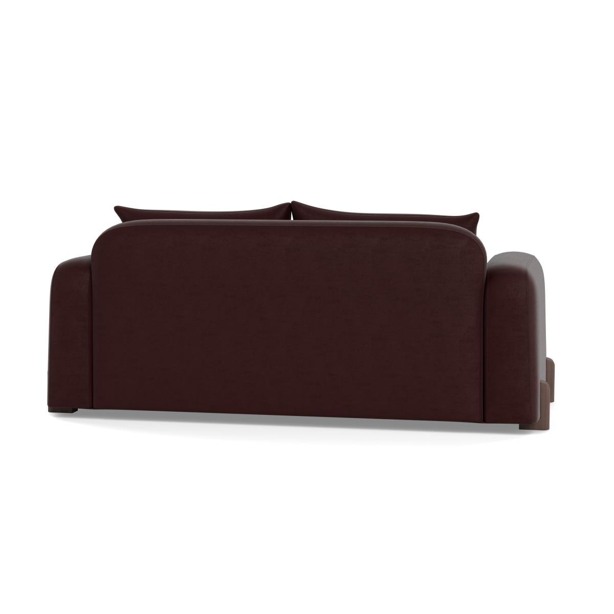Heal's Nuvola 2 Seater Sofa Smart Luxe Velvet Acorn Black Painted Feet – image 6