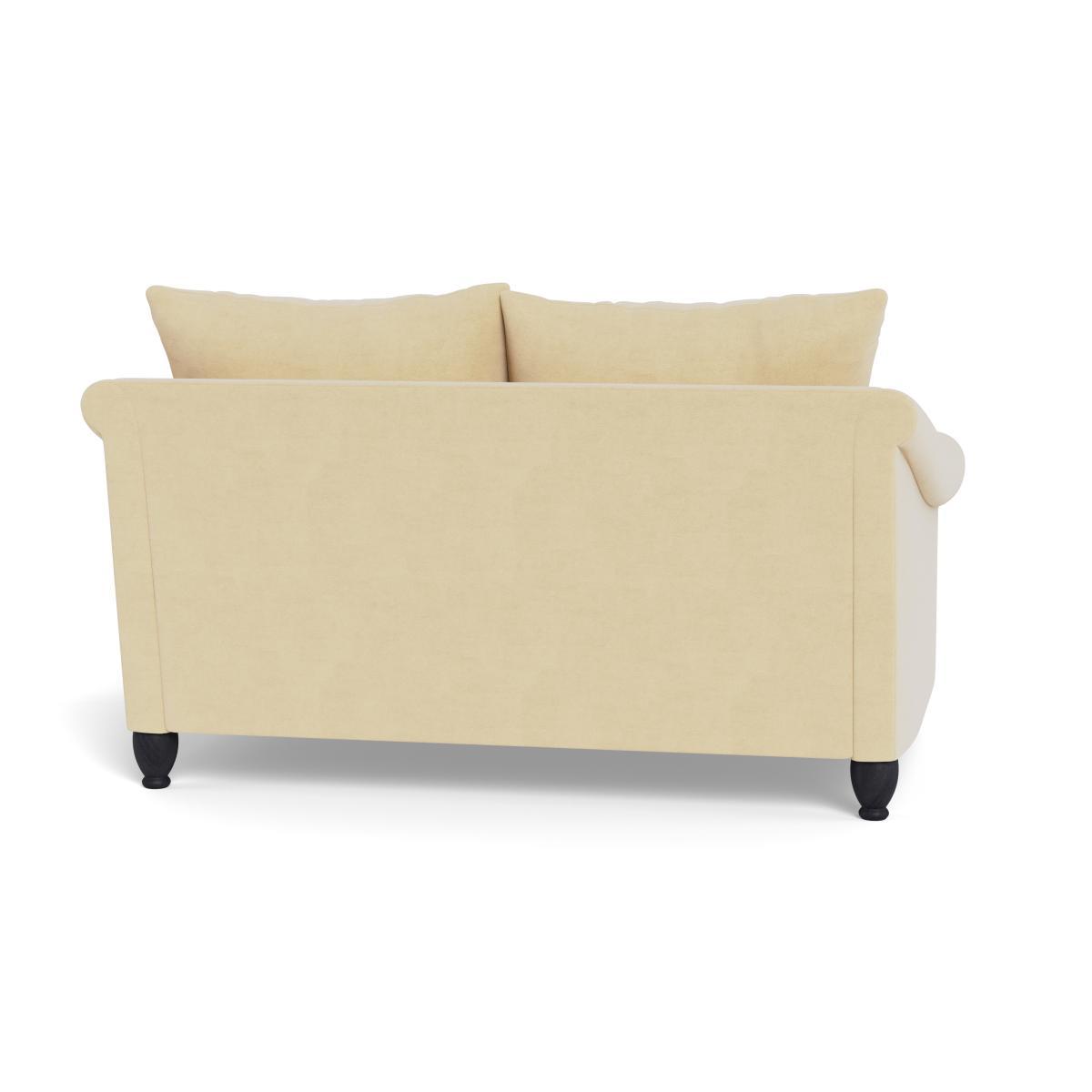 Heal's Devon 2 Seater Smart Luxe Velvet Biscuit Black Stain Beech Feet - Heal's UK Furniture – image 5