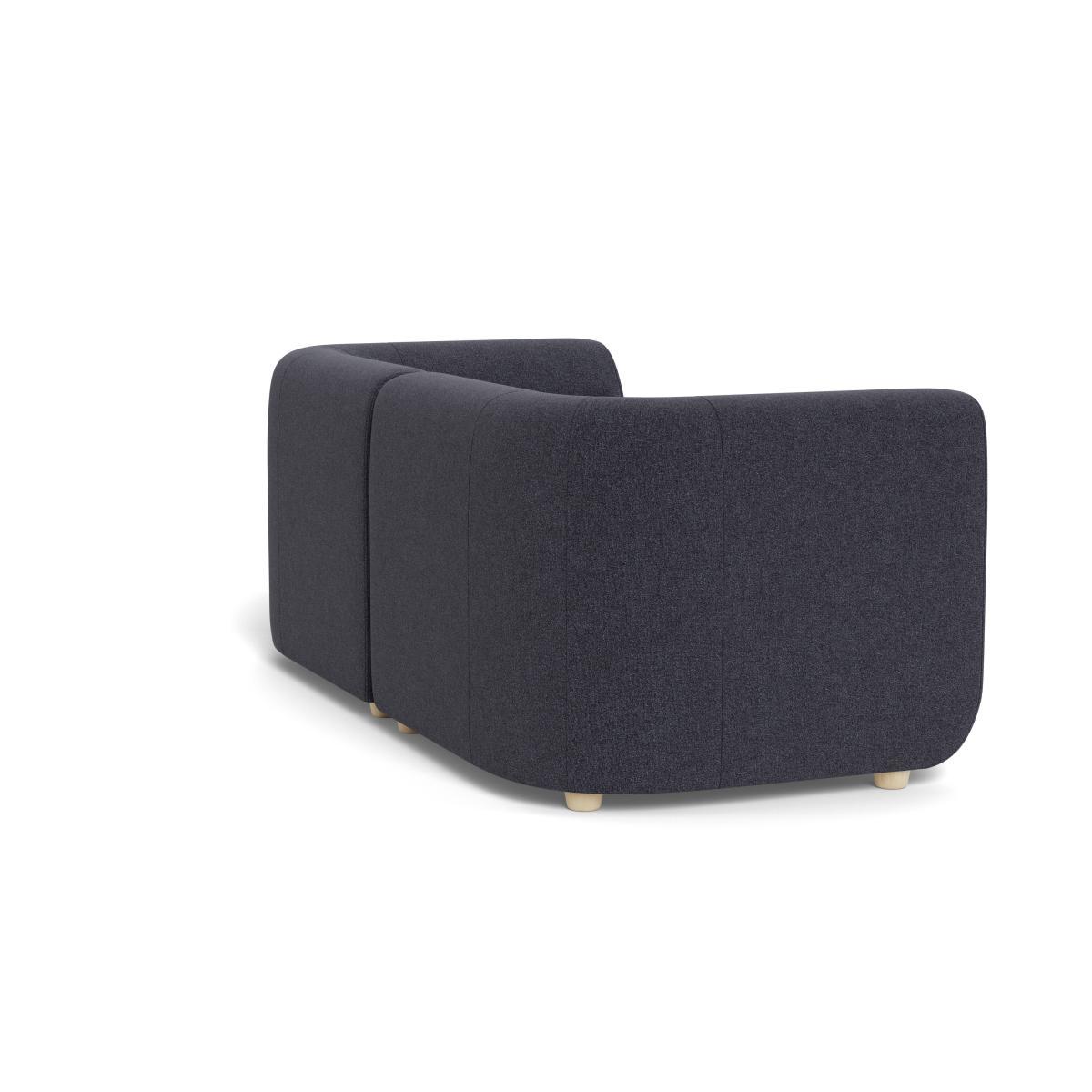 Heal's Lilli 2 Seater Sofa Texture Soot Natural Ash Feet - Heal's UK Furniture – image 4