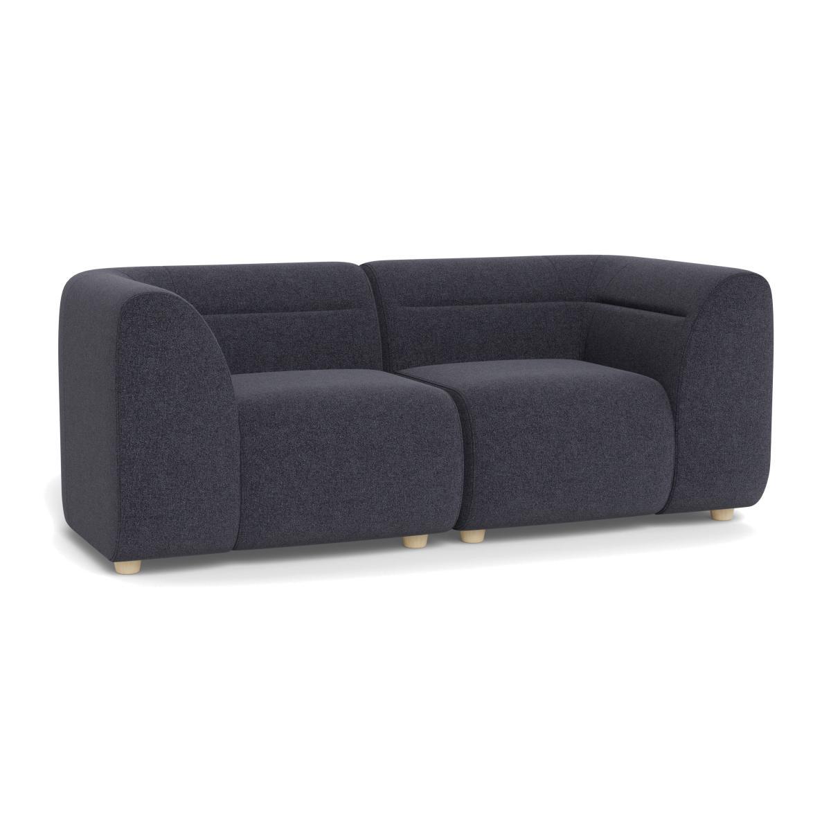 Heal's Lilli 2 Seater Sofa Texture Soot Natural Ash Feet - Heal's UK Furniture – image 1