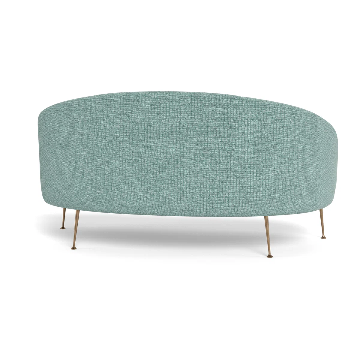 Heal's Bloomsbury 2 Seater Sofa Tejo Recycled Teal Brass Feet - Heal's UK Furniture – image 5