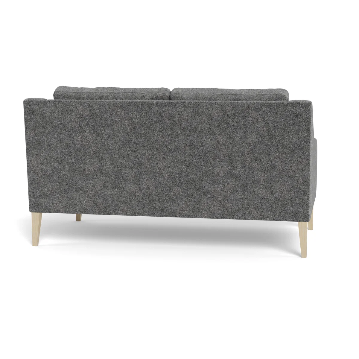 Heal's Richmond 2 Seater Sofa Melton Wool Shale BLACK – image 6