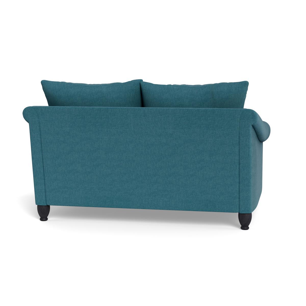 Heal's Devon 2 Seater Brushed Cotton Cadet Walnut Stain Beech Feet - Heal's UK Furniture – image 5