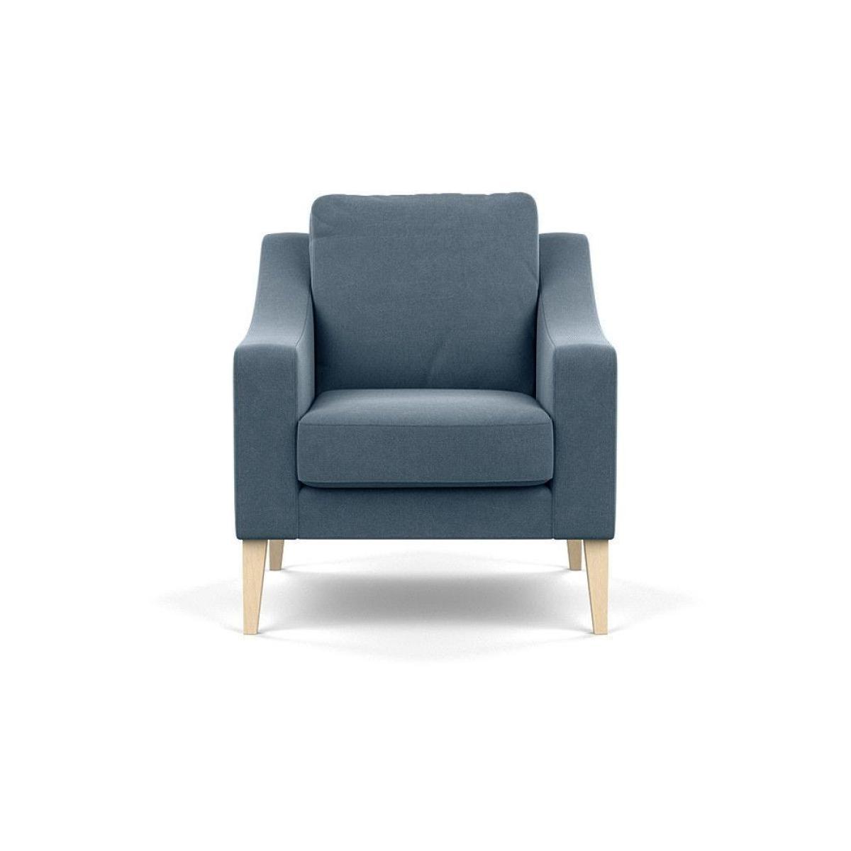 Heal's Eton 2 Seater Sofa Smart Luxe Velvet Azure Black Feet - Heal's UK Furniture – image 13
