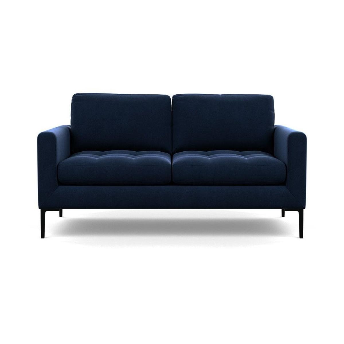 Heal's Eton 2 Seater Sofa Smart Luxe Velvet Azure Black Feet - Heal's UK Furniture – image 15