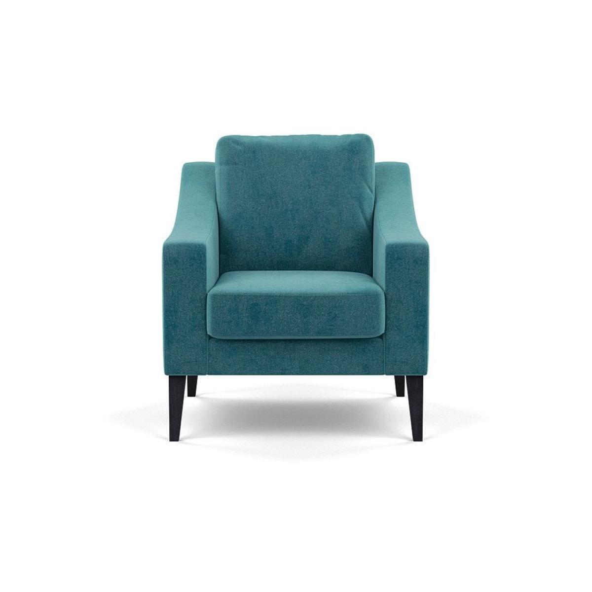 Heal's Eton 2 Seater Sofa Smart Luxe Velvet Azure Black Feet - Heal's UK Furniture – image 16