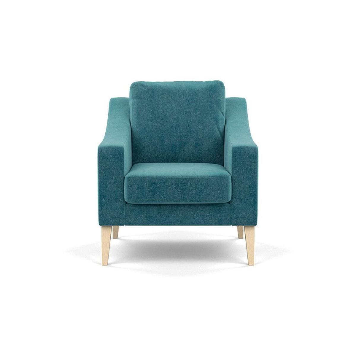Heal's Eton 2 Seater Sofa Smart Luxe Velvet Azure Black Feet - Heal's UK Furniture – image 19