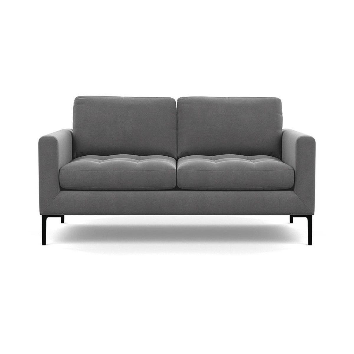 Heal's Eton 2 Seater Sofa Smart Luxe Velvet Azure Black Feet - Heal's UK Furniture – image 27